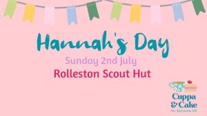 Hannah's Cuppa & Cake day